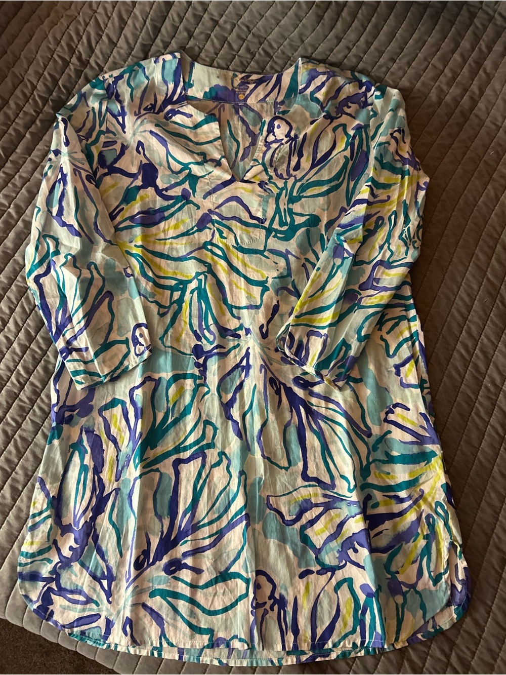 Lilly Pulitzer Floral Brushstroke tunic